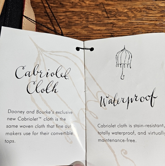 Dooney & Bourke Cabriolet Canvas Crossbody Clutch Vintage NWT - Picture 8 of 11